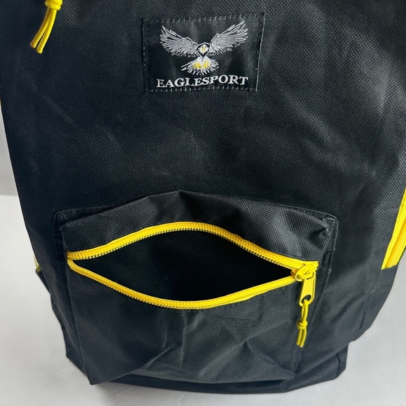 EagleSport Black and Yellow 18in Backpack - Picture 9 of 11